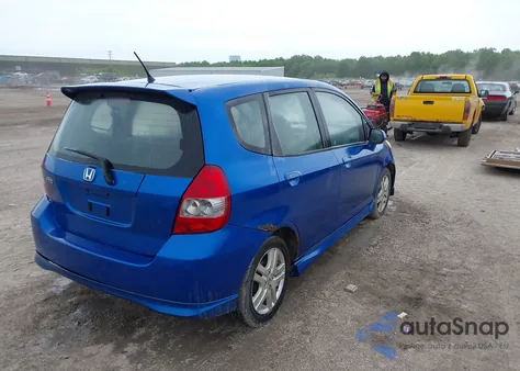 2007 Honda Fit Sport из США, поврежденный, VIN JHMGD38697S066329